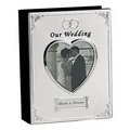Silver Plated Wedding Album w/ Heart Picture Frame Cover